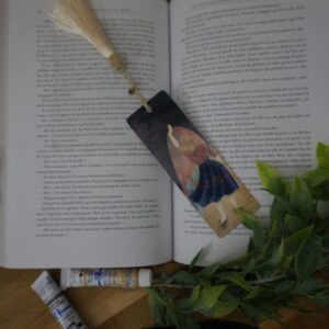 Marque page Marque-page Bookmark Inktober 2023 Aquarelle Aquarell Aquarela Handmade Paint Painting Lever le voile Suivre son chemin Path Find Finding Trouver sa voie Décoration Booklover Marque pages Livre Lecture Hello mon Amour hellomonamour 