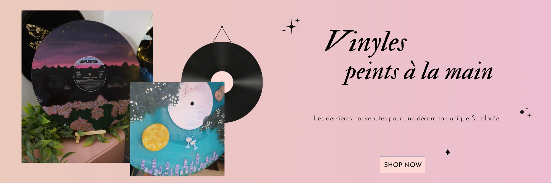 Décoration Vinyle Peinture Personnalisée personnalized vinyl vynil collection vintage decoration maison home Shop Now peintre cadeau sur-mesure objet collectionable music lover musique