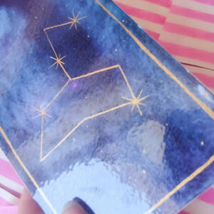 Carte « Lion » – bleu nuit