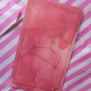 Carte « Lion » – rose profond