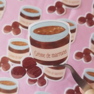 « Crème de marrons » – Sticker