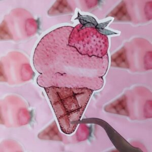 « Sorbet fraise » – Sticker